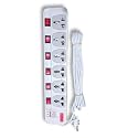 Regard Spike Gaurd 6-Way Universal Socket with 6 Switch, 230V 5 Meter Cord Length
