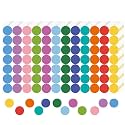 REGELETO 4200 PCS 0.75 Inch 12 Colors Round Colored Dot Stickers for Student Teaching Papers, Color Coding Labels, Circle Dots Stickers for Office and Classroom (25 Sheets)