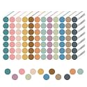 REGELETO Boho 4200 PCS 0.75 Inch 12 Colors Round Colored Dot Stickers for Students Teaching Papers, Color Coding Labels, Circle Dots Stickers for Office and Classroom (25 Sheets)