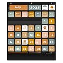 REGELETO Boho 46+3 Pockets Calendar Pocket Chart with 92 Cards for Classroom,Large Size: 28.75 x 24 inch Black Monthly Calendar and Weather Pocket Chart for Students Learning for Home or School