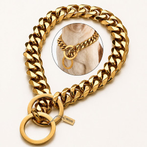Regiis Luxe Gold Cuban Link Chain Double