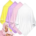 Reginary 4 Pack Soft 100% Coral Fleece Hooded Baby Bath Towels, Fresh