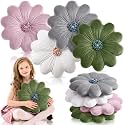Reginary 4 Pcs Flower Floor Pillow Cushion Kid, Sunflower, Vintage, 15.75''