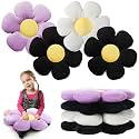Reginary 4 Pcs Flower Floor Pillow Cushion Kid, Daisy, Stylish, 15.75''