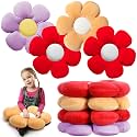 Reginary 4 Pcs Flower Floor Pillow Cushion Kid, Daisy, Attractive, 15.75''