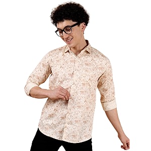 Regular Fit Cotton Printed Casual Shirts for