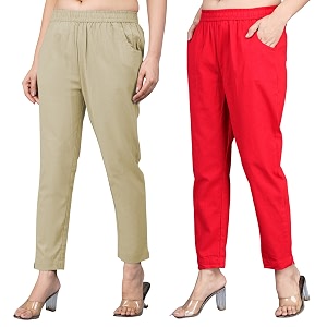 Regular Fit Fully Elastic Waist Ankle Length