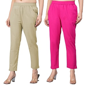 Regular Fit Fully Elastic Waist Ankle Length