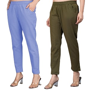 Regular Fit Fully Elastic Waist Ankle Length