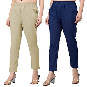 Regular Fit Fully Elastic Waist Ankle Length