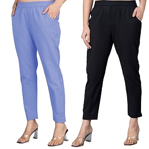 Regular Fit Fully Elastic Waist Ankle Length