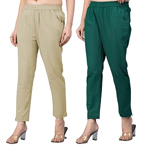 Regular Fit Fully Elastic Waist Ankle Length