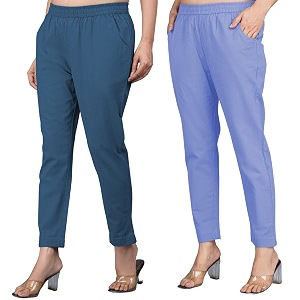 Regular Fit Fully Elastic Waist Ankle Length