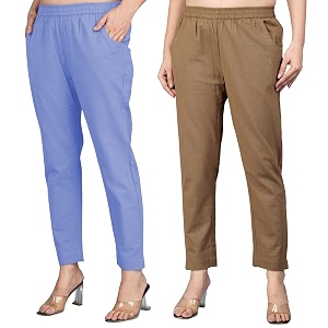 Regular Fit Fully Elastic Waist Ankle Length