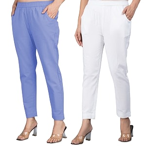 Regular Fit Fully Elastic Waist Ankle Length
