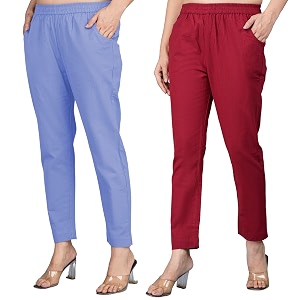 Regular Fit Fully Elastic Waist Ankle Length