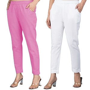 Regular Fit Fully Elastic Waist Ankle Length