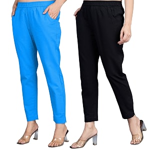 Regular Fit Fully Elastic Waist Ankle Length