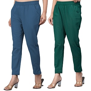 Regular Fit Fully Elastic Waist Ankle Length
