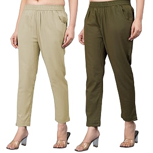 Regular Fit Fully Elastic Waist Ankle Length