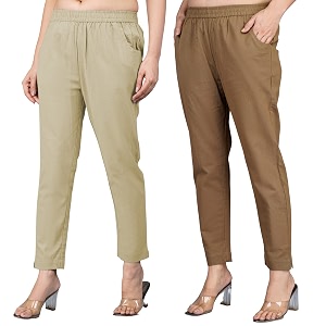 Regular Fit Fully Elastic Waist Ankle Length