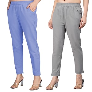 Regular Fit Fully Elastic Waist Ankle Length