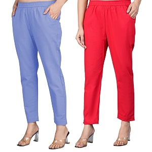 Regular Fit Fully Elastic Waist Ankle Length