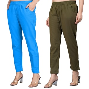 Regular Fit Fully Elastic Waist Ankle Length