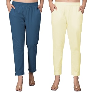 Regular Fit Fully Elastic Waist Ankle Length