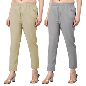 Regular Fit Fully Elastic Waist Ankle Length