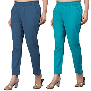 Regular Fit Fully Elastic Waist Ankle Length