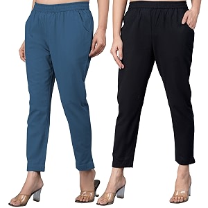 Regular Fit Fully Elastic Waist Ankle Length