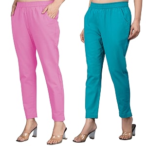Regular Fit Fully Elastic Waist Ankle Length