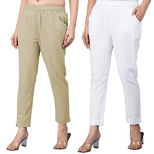 Regular Fit Fully Elastic Waist Ankle Length