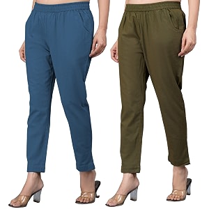 Regular Fit Fully Elastic Waist Ankle Length