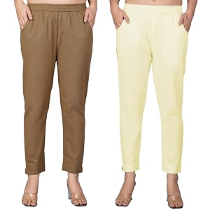 Regular Fit Fully Elastic Waist Ankle Length
