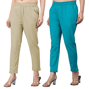 Regular Fit Fully Elastic Waist Ankle Length
