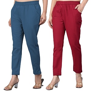 Regular Fit Fully Elastic Waist Ankle Length