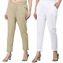 Regular Fit Fully Elastic Waist Ankle Length