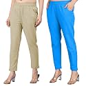 Regular Fit Fully Elastic Waist Ankle Length