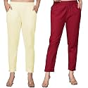 Regular Fit Fully Elastic Waist Ankle Length