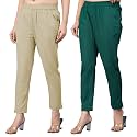 Regular Fit Fully Elastic Waist Ankle Length