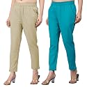 Regular Fit Fully Elastic Waist Ankle Length