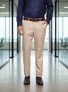 AENT Regular Fit Men Beige Trousers