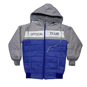 regular fit nylon simple design blend full sleeve winter jacket for babys