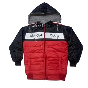 regular fit nylon simple design blend full sleeve winter jacket for babys