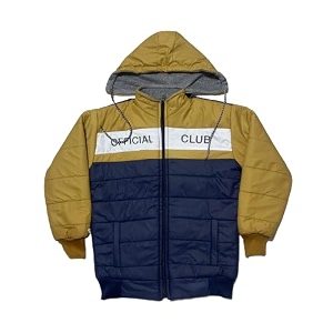 regular fit nylon simple design blend full sleeve winter jacket for babys