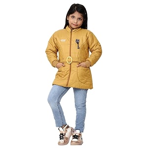 regular fit nylon simple design blend full sleeve winter jacket for babys