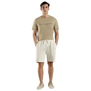 Regular fit Solid mid Rise Shorts