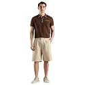 Regular fit Solid mid Rise Shorts